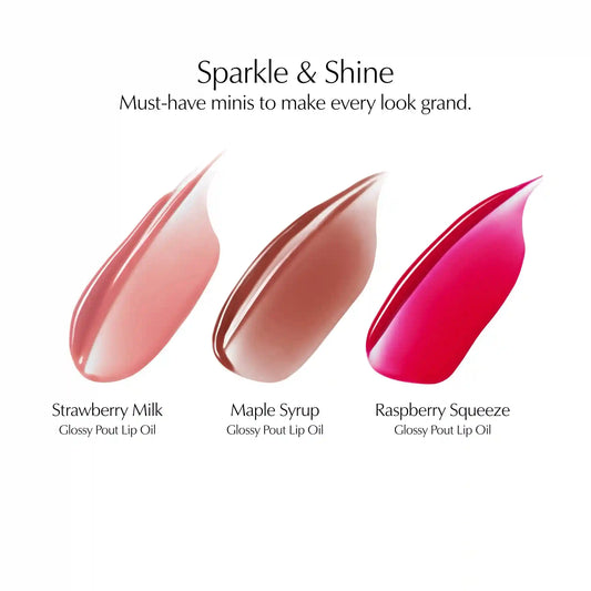 Suite Kisses Glossy Pout Mini Lip Oil Trio Makeup Gift Set
